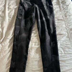 The North Face Black Camouflage Leggings